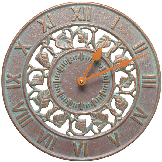 Outdoor Clock - Ivy Silhouette