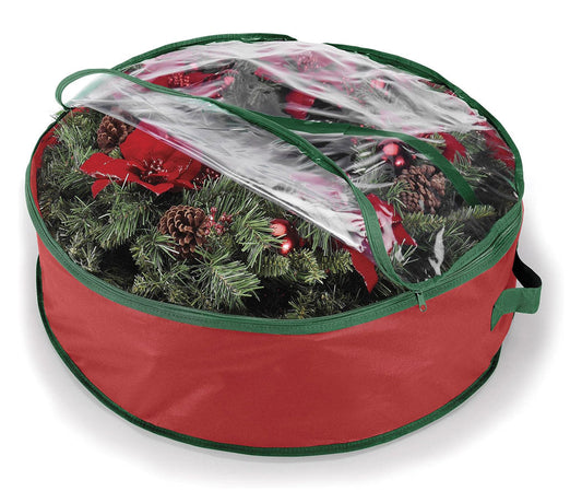 30 Inch Wreath Bag with Clear Top